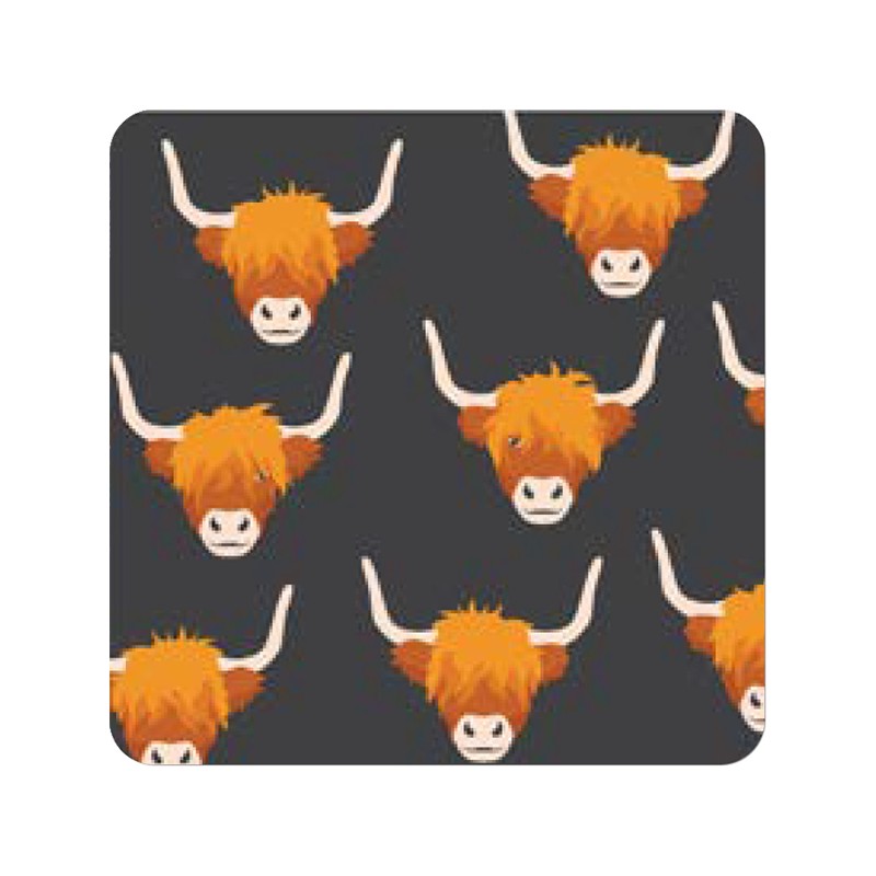 Highland Cows Coasters Artique