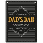 Dad's Bar - Man Cave - Metal Sign