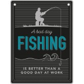 Fishing - Man Cave - Metal Sign