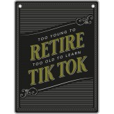 Retired - Man Cave - Metal Sign