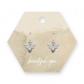 Silver Plated Drop Earring-Bee Jewellery