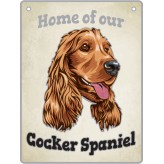 Cocker Spaniel - Pet Sign